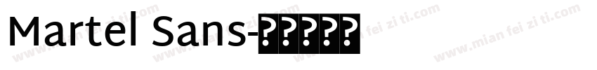 Martel Sans字体转换